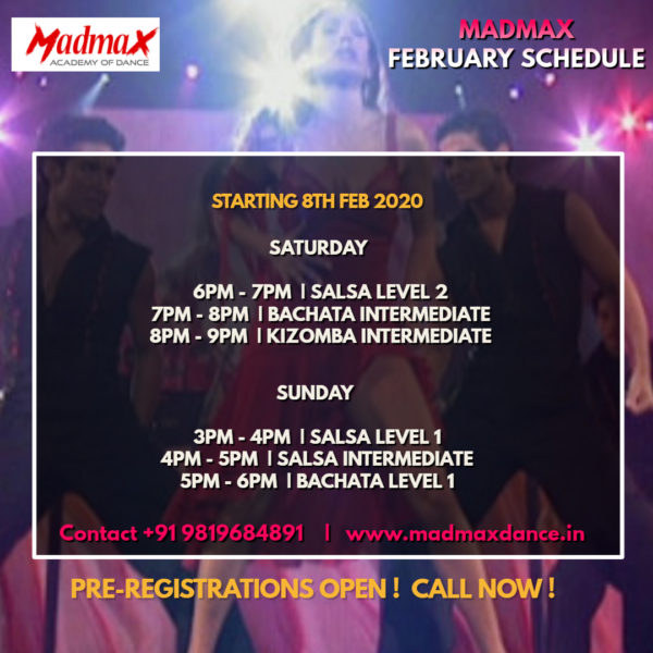 FEBRUARY 2020 | SALSA – BACHATA – KIZOMBA | MUMBAI